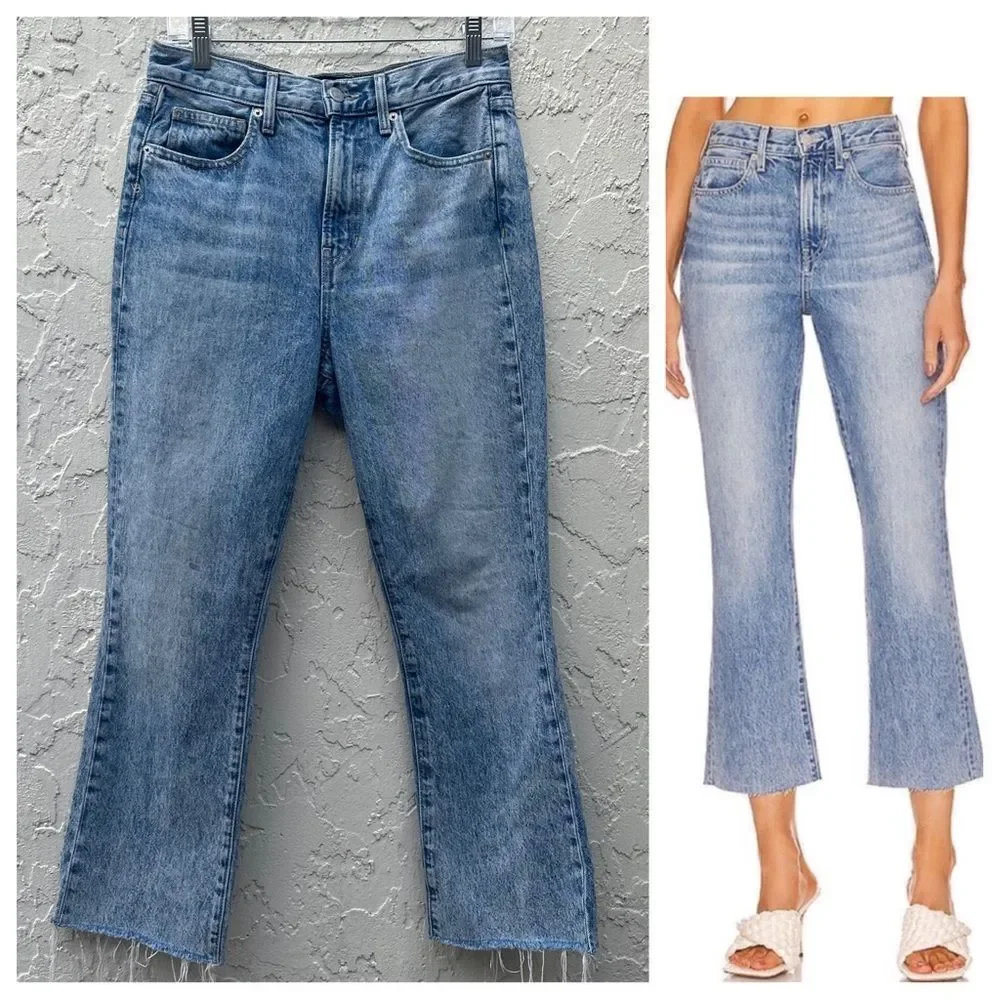 VERONICA BEARD Jeans Women 27 Carly Kick Flare High Rise Cotton